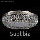 Люстра потолочная Luna 6x60W E27 никель 45x45x12,5см
