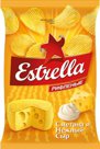 Чипсы Estrella картофельные рифленые со вкусом сметаны и сыра 125г