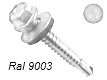 Саморез RAL 9003 Белый 4,8*50 Кровельный саморез оцинкованный с шайбой EPDM, окрашенный по RAL, RR, что гарантирует защиту от коррозии и под шляпкой.  Предназн…