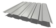 Профнастил НС-21 Белый RAL 9003 ш 1.17 (1,10) толщ. 0,45