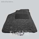 Коврики в салон для Seat Leon II хечбек 2005-2012, 4 шт., текстиль "DUNLOP", серый