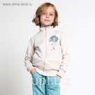 Жакет для девочки, рост 116 см, цвет серый 161-322-02