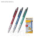 Ручка шариковая автомат BRAUBERG "Smart metallic", рез.упор, синие чернила 140665