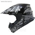 Шлем кросс MT Helmets Synchrony Native, черно/серый, размер L