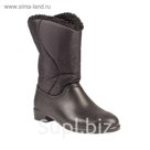 Сапоги женские "София с опушкой" арт. СП -222 (черный) (р. 39/40)