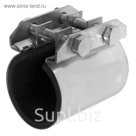 Хомут ремонтный оцинкованный 1 1/4", 40-44 мм, шир 70 мм