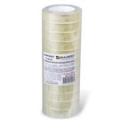 Клейкие ленты 12 мм х 33 м канцелярские BRAUBERG, комплект 12 шт., прозр., гарант. длина