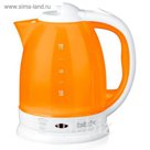 Чайник электрический BBK EK1755P, 1500 Вт, 1.7 л, белый/оранжевый