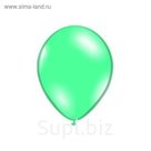 Шар латексный 9", металл, набор 50 шт., light green