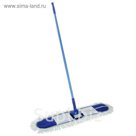 Швабра плоская с широкой х/б насадкой