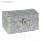 Шкатулка дерево "Разнотравье" 20х14,5х13 см