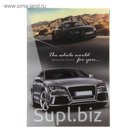 Записная книжка твёрдая обложка А6, 96 листов "Авто в горах", глянцевая ламинация