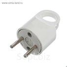 Вилка прямая с кольцом 16А, без з/к, 220 В