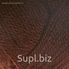 Пряжа "Нимфа" 35% импортная п/т шерсть, 65% акрил 300м/100гр (268 т. шоколад)
