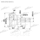 Шрус наружный Patron PCV1302