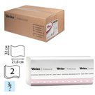 Полотенца бумажные 150 шт., VEIRO (Система H2), комплект 21 шт., Premium, 2-слойные, белые, 32?21,6 см, W, KW309