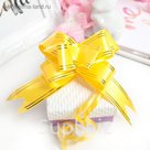 Бант-бабочка №3 золотая полоса, желтый