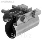 Хомут ремонтный оцинкованный 1/2", 20-24 мм, шир 70 мм