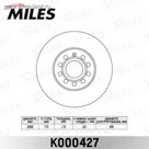 Диск тормозной передний MILES K000427