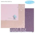 Бумага для скрапбукинга "Люблю этот момент", 30.5 x 30.5 см, 180 г/м²