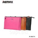 Remax Glossy genuine lether hand Bag rose