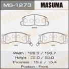 Колодки тормозные MASUMA MS1273