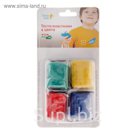Тесто-пластилин, 4 цвета в блистере