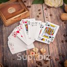 Игра дерево "Колода карт + кубики" 10х11х3 см