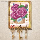 Алмазная мозаика на ключнице "Теплоты", 10 х 12,5 см