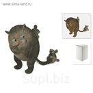 Фигурка декоративная "Кошки-мышки" 16,5*7*12см. микс  (полистоун) (белая упаковка)