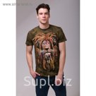 Футболка мужская Collorista 3D Rasta, размер L (48), цвет зелёный