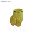 Бочка кедровая, с гнётом и крышкой, 10 л