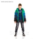 Куртка для мальчиков, 9 лет, цвет  зеленый BZWT473