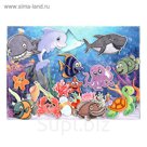 Дидактический набор с игровым полем "Подводный мир", 21 деталь