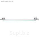 Полка настенная прямоугольная Roytend chrome