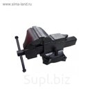 Тиски стальные Forsage F-6540205A, поворотные с наковальней, 5" - 125 мм