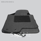 Коврики в салон для BMW X5 III(F15) 2013-н.в., 4 шт., текстиль "Robust-Lux", серый