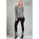 Блузка 1801100 Чёрный, Красный, Серый 60%VIS 36%PL 4%EL  