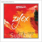 Комплект струн для альта D`Addario DZ410-MM Zyex, среднего размера, среднее натяжение