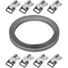Набор хомутов универсальный из нержавеющей стали, ЗУБР, ЭКСПЕРТ, 37811-H8