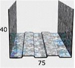 Профиль Албес ПН 75х40х3000, 0,55мм