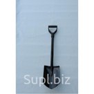 Лопата автомобильная цельнометаллическая с пластиковой ручкой(Лезвие из рессорной стали 65Г, закаленное) размер: 285*200мм h=83см