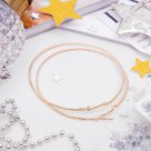 Серьги кольца Классика цвет золото d 7 см