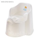 Горшок детский Little King с крышкой, съёмная чаша, цвет белый перламутр