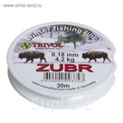 Леска Zubr-1, 30 м, d=0,18 мм