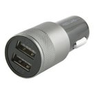 Зарядное устройство автомобильное RED LINE C20, кабель Type-C 1 м, 2 порта USB, выходной ток 2,1 А, черное