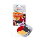 Профессиональный детский аквагрим 3 цвета, 21гр. Шайба 3 цвета №9 Вес 21 Цвета Желтый, черный, красный.