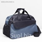 Сумка спортивная, отдел на молнии, цвет чёрный/серый
