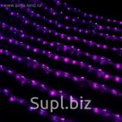 Гирлянда "Дождь" улич. Ш:2 м, В:3 м, нить силикон, LED-800-220V, контр. 8 р, ФИОЛЕТ