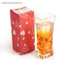Свеча гелевая Ваза 3,8х5х12см ракушка оранжевая